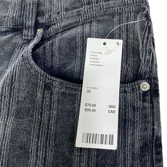 BDG 90s Corduroy Mid-Rise Bootcut Black Pants Womens Size 28 Retro Grunge Boho - Picture 4 of 13